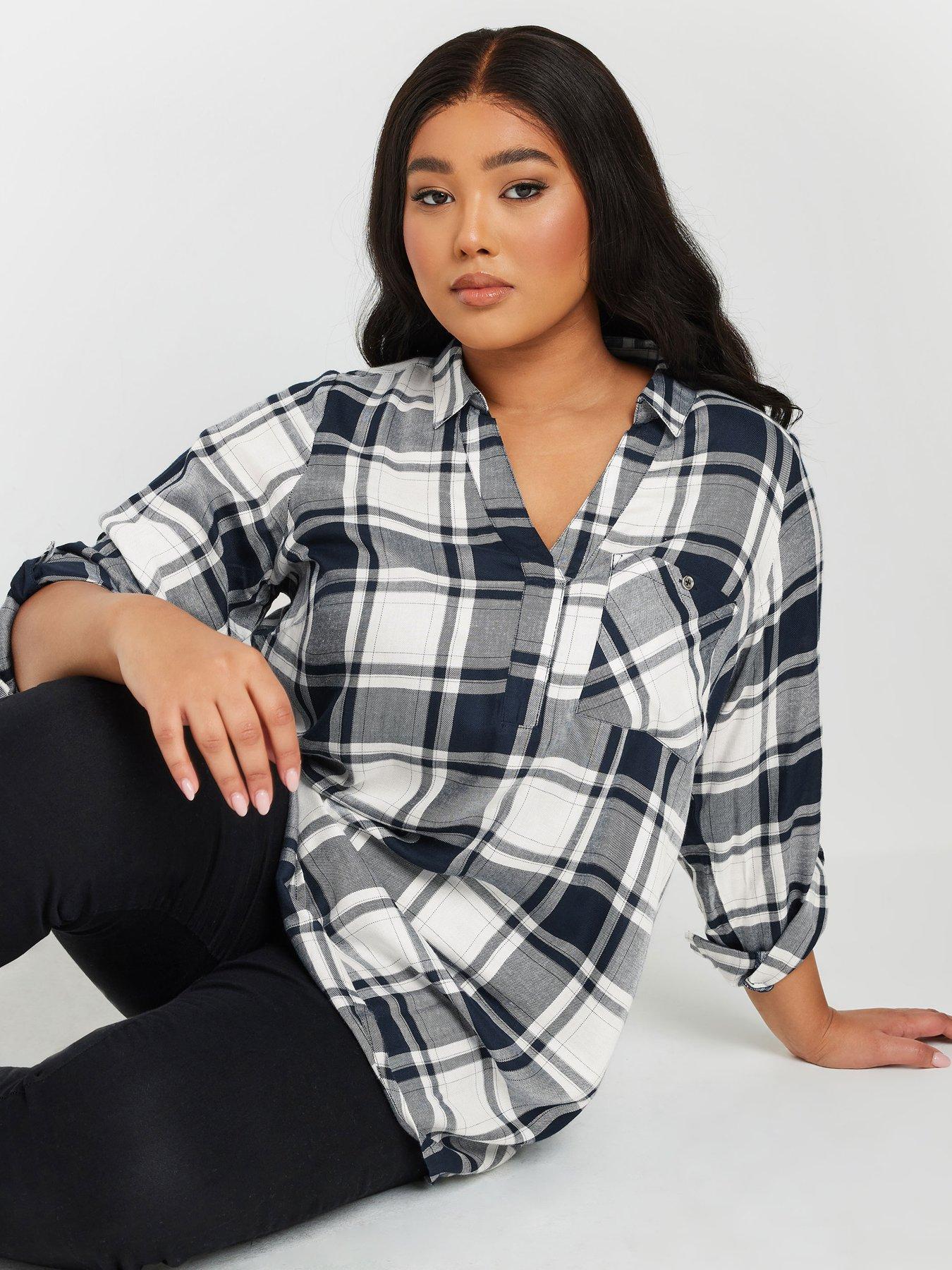 yours-curve-overhead-checked-shirt