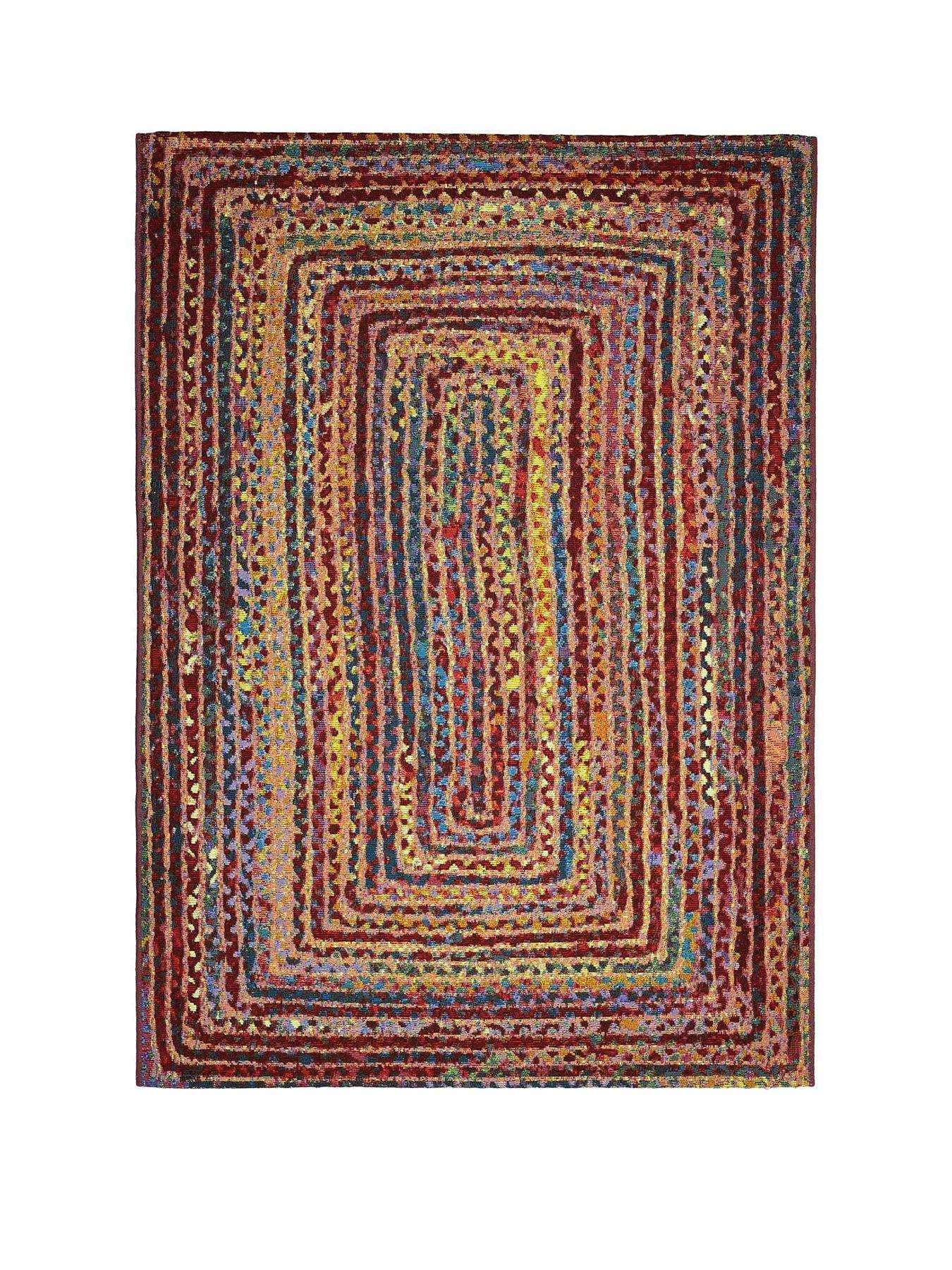 Image 2 of 5 of The Very Collection Tropico Indoor Outdoor Bordered Rug - Multi