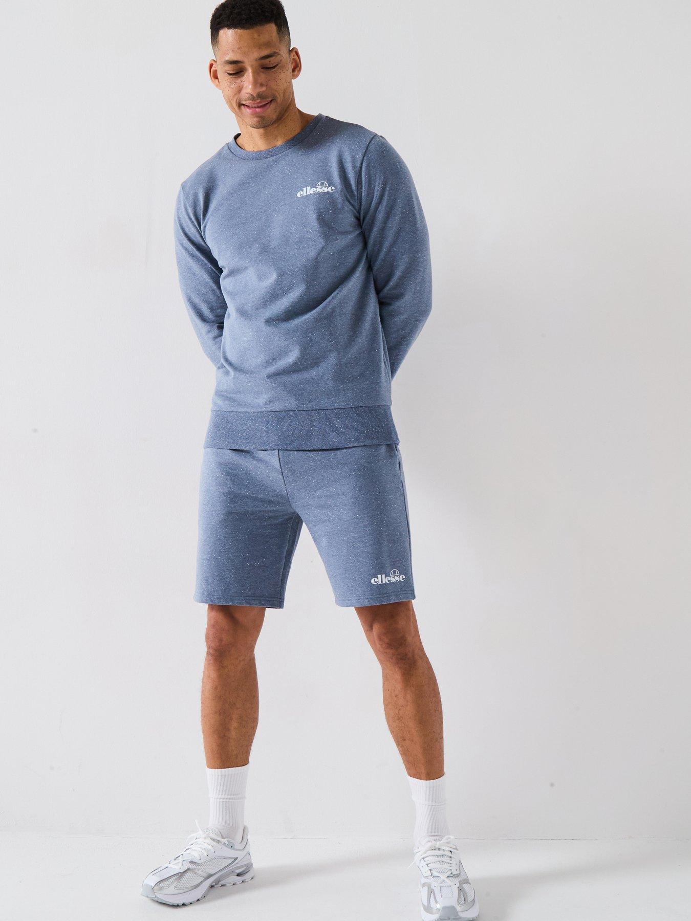 ellesse-mens-very-exclusive-miscuglio-crew-and-short-set-speckle-blue