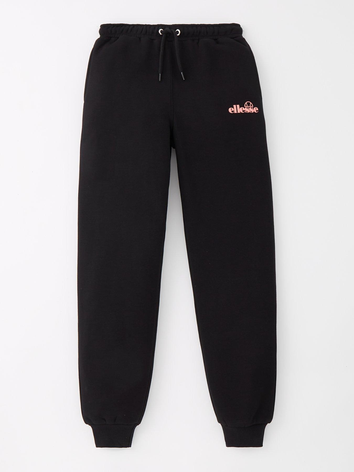 ellesse-junior-girls-dixie-jogging-bottoms-black