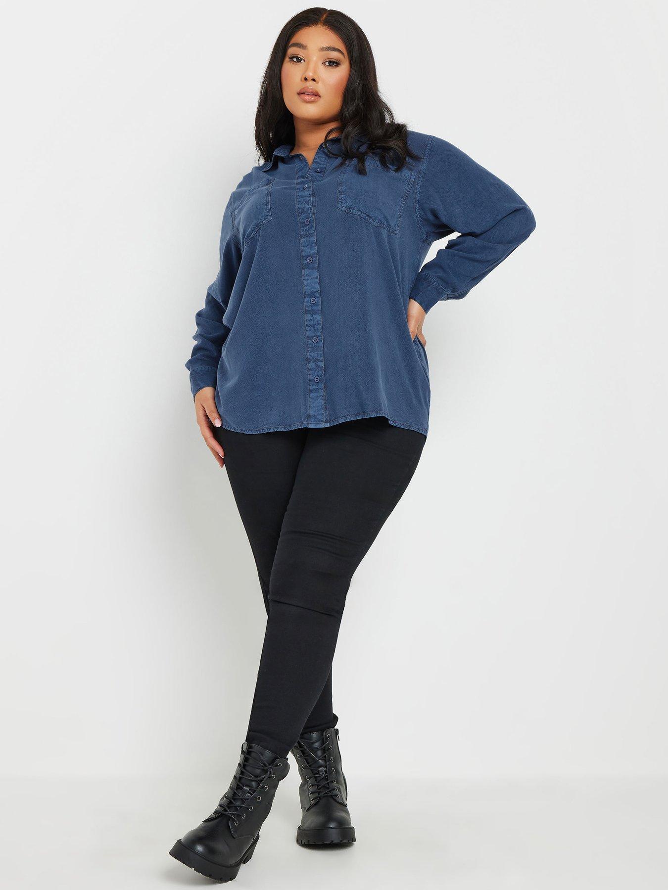 yours-curve-chambray-shirt-blueback