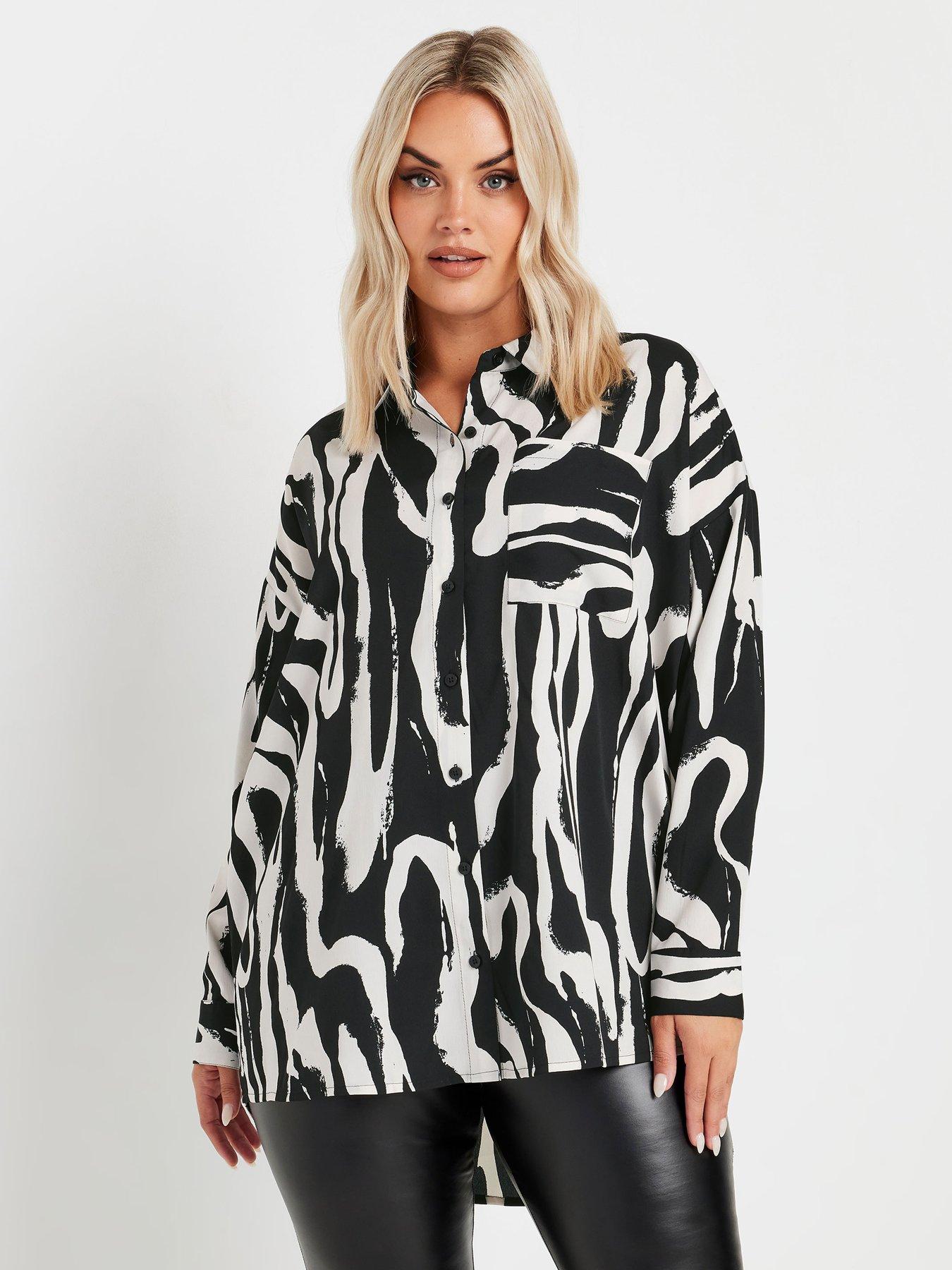 Image of Yours Curve Oversized Shirt - White