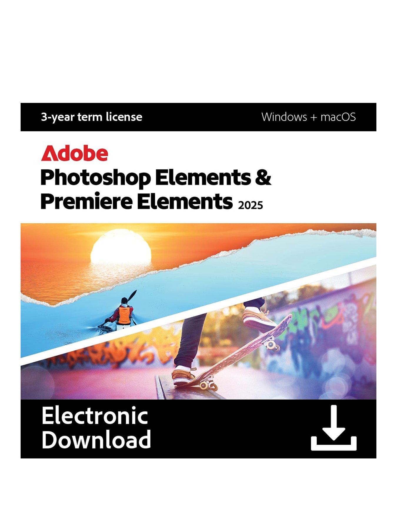 Image 1 of 4 of Adobe Photoshop and Premiere Elements 2025