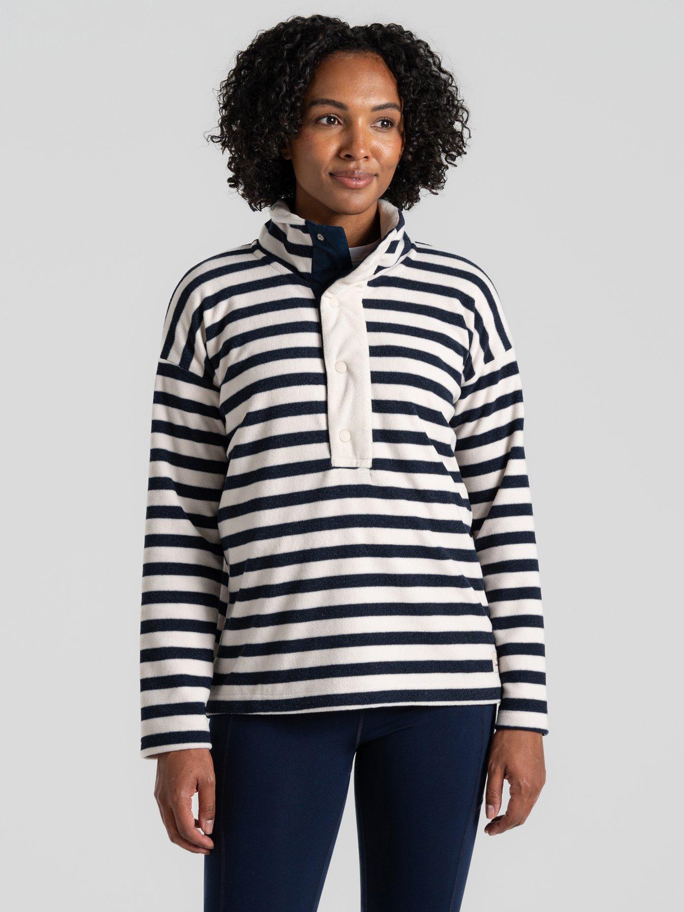 Craghoppers Womens Jordi Overhead Fleece - Blue Stripe