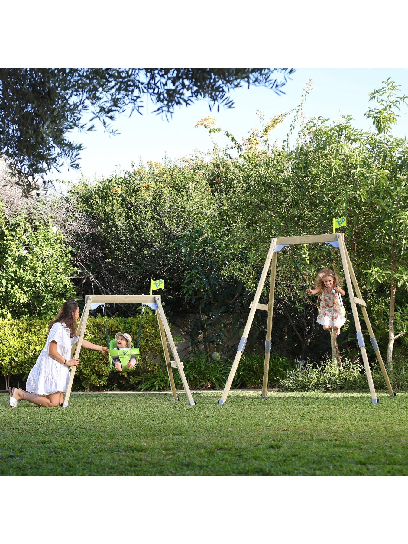 tp-forest-acorn-growable-wooden-swing-set-with-quadpodstillFront