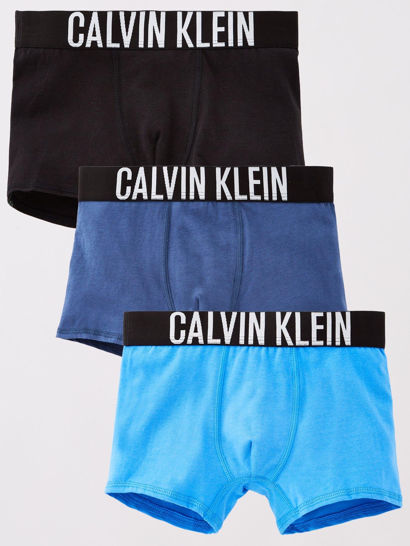 Image 1 of 5 of Calvin Klein Boys 3 Pack Intense Power Trunk - Multi