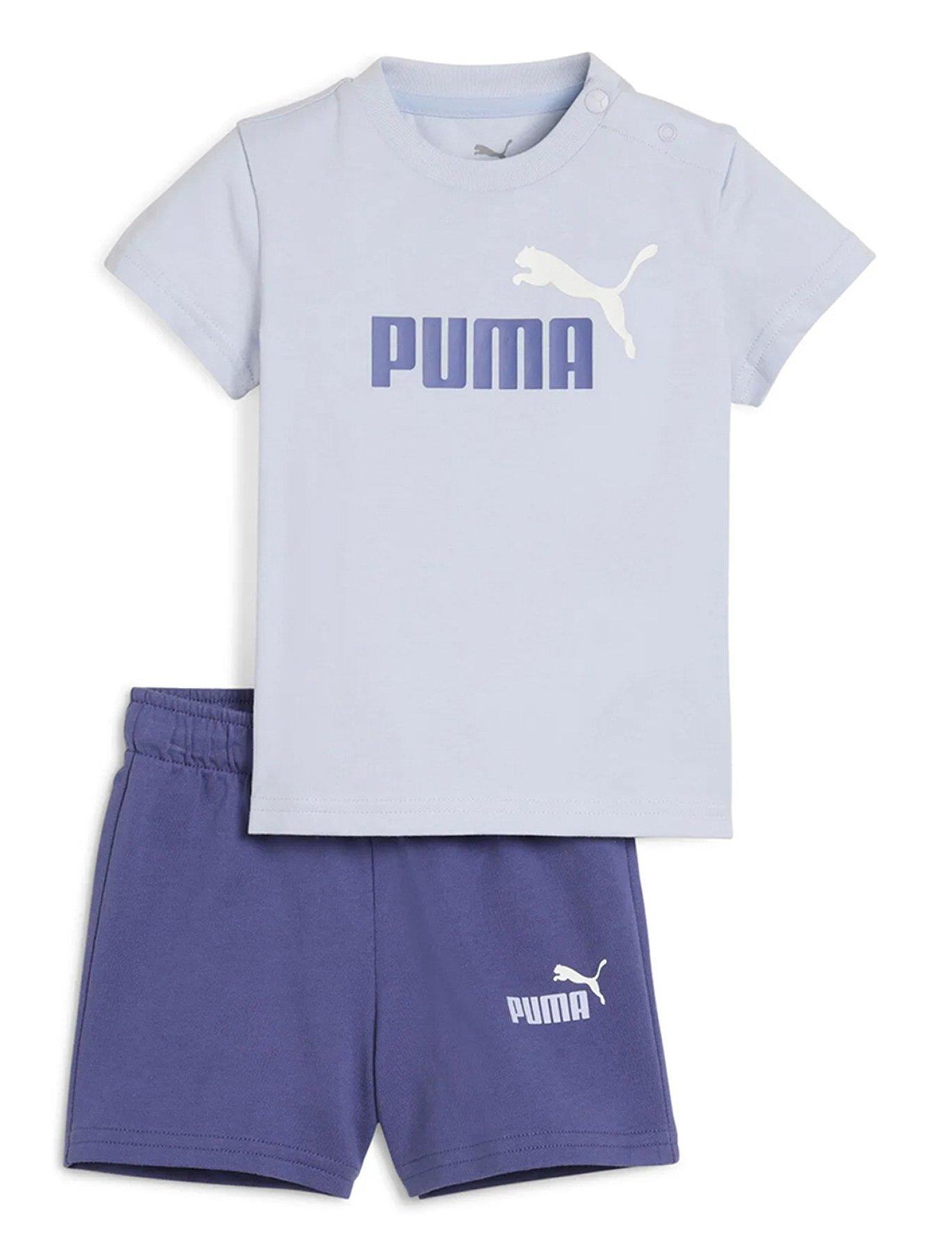 Image 1 of 2 of Puma Toddler Unisex T-Shirt and Short Set - Blue