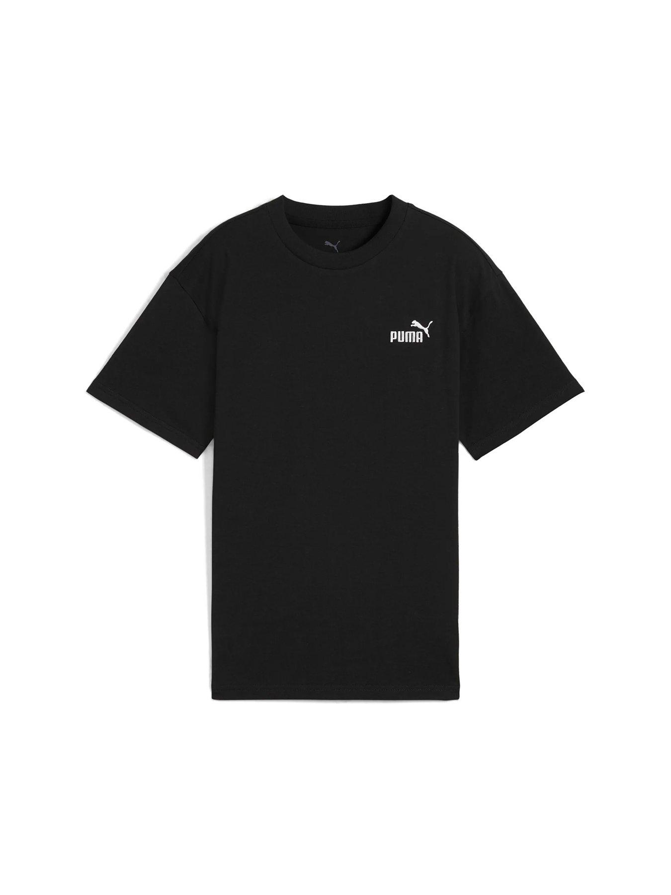 Image 4 of 5 of Puma Junior Boys Small Logo T-Shirt - Black