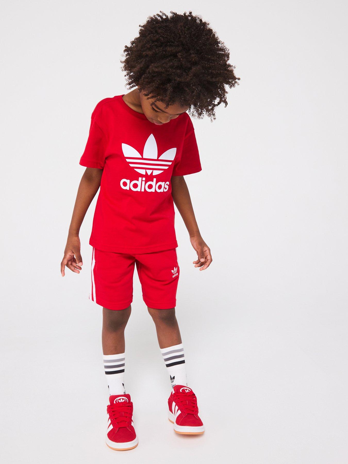 adidas-originals-kids-unisex-adicolor-shorts-tee-set-red