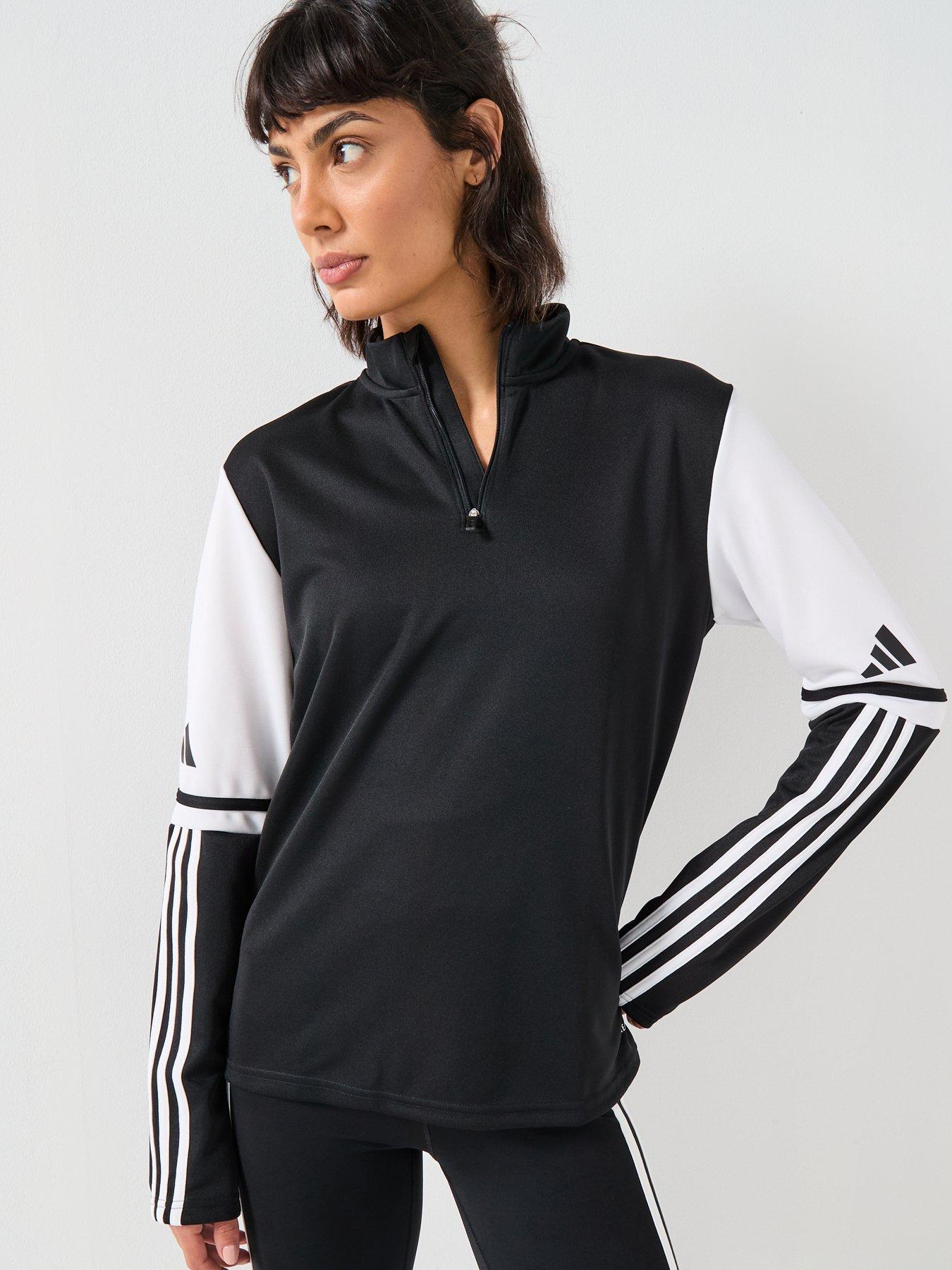 Image 6 of 6 of adidas Womens Football Squadra 25 Training 1/4 Zip Top - Black