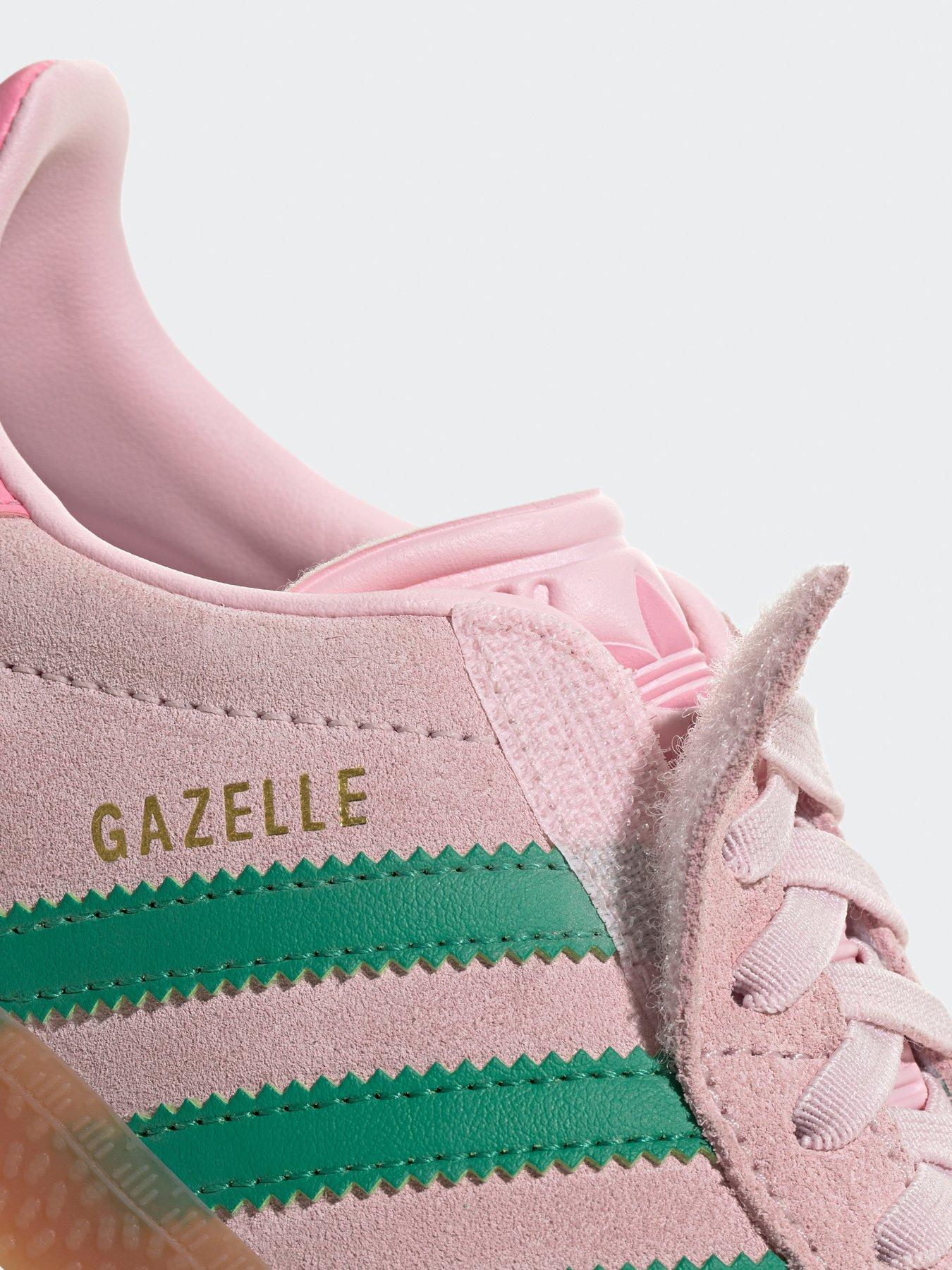 adidas gazelle silver green womens adidas Originals Gazelle J Icey Pink F17/White/Gold Met – Heppo.com main image 1