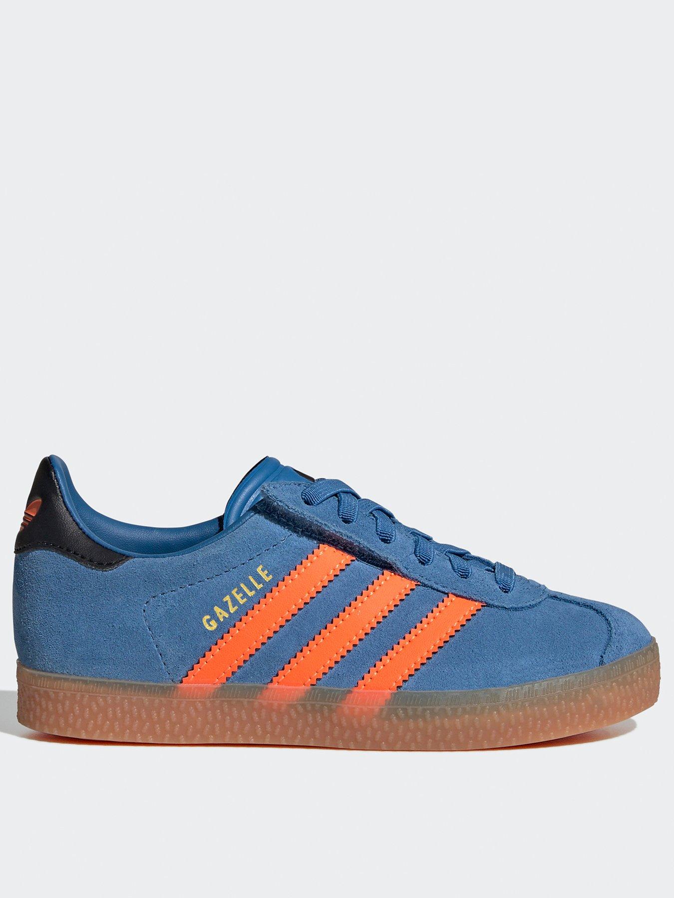 adidas Originals Kids Unisex Gazelle Comfort Closure Elastic Lace Shoes Kids - Blue