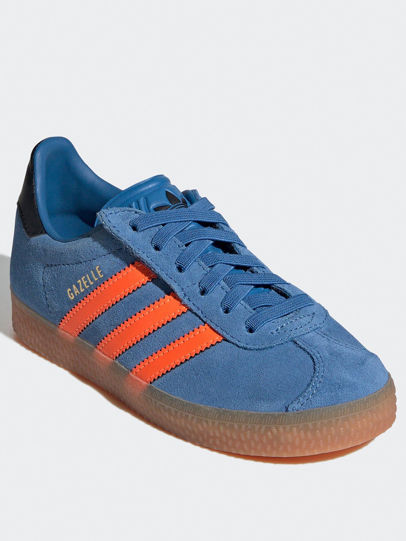 Image 2 of 7 of adidas Originals Kids Unisex Gazelle Comfort Closure Elastic Lace Shoes Kids - Blue
