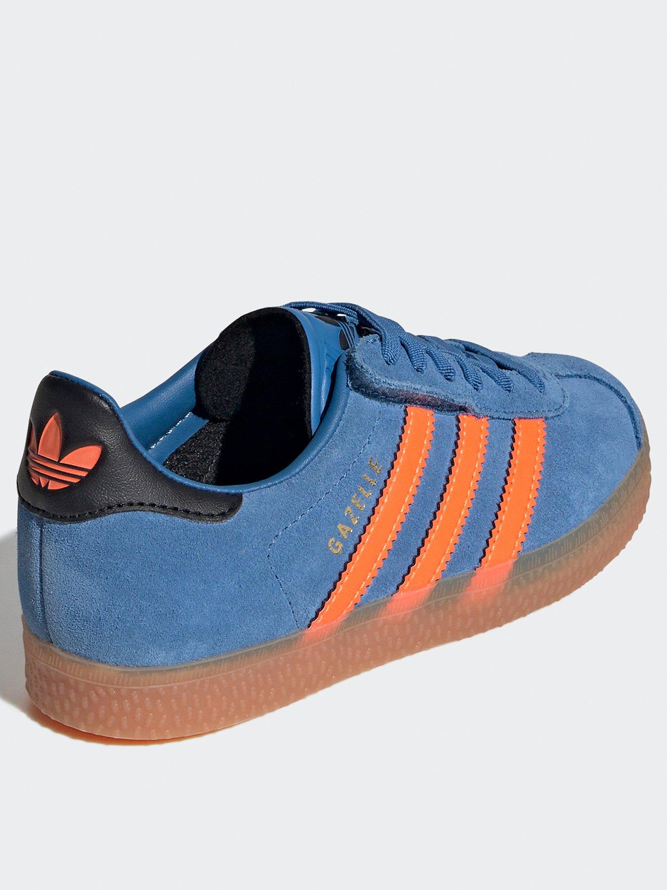 Image 3 of 7 of adidas Originals Kids Unisex Gazelle Comfort Closure Elastic Lace Shoes Kids - Blue