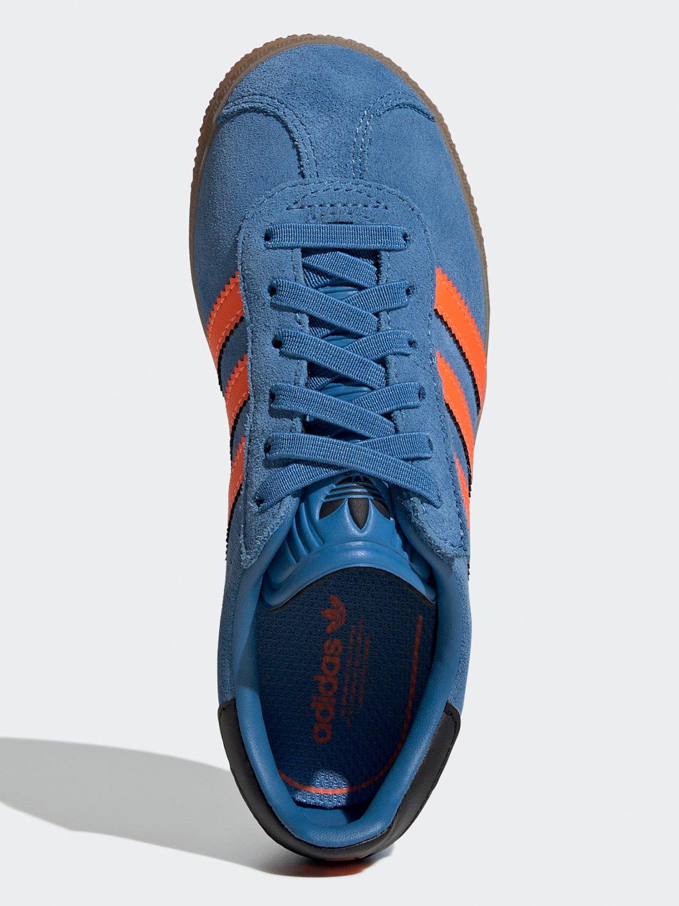 Image 4 of 7 of adidas Originals Kids Unisex Gazelle Comfort Closure Elastic Lace Shoes Kids - Blue