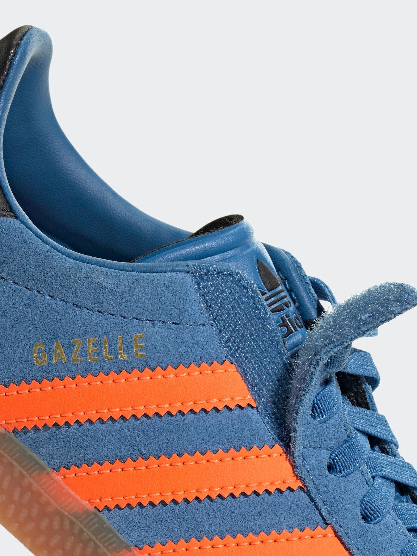 Image 7 of 7 of adidas Originals Kids Unisex Gazelle Comfort Closure Elastic Lace Shoes Kids - Blue