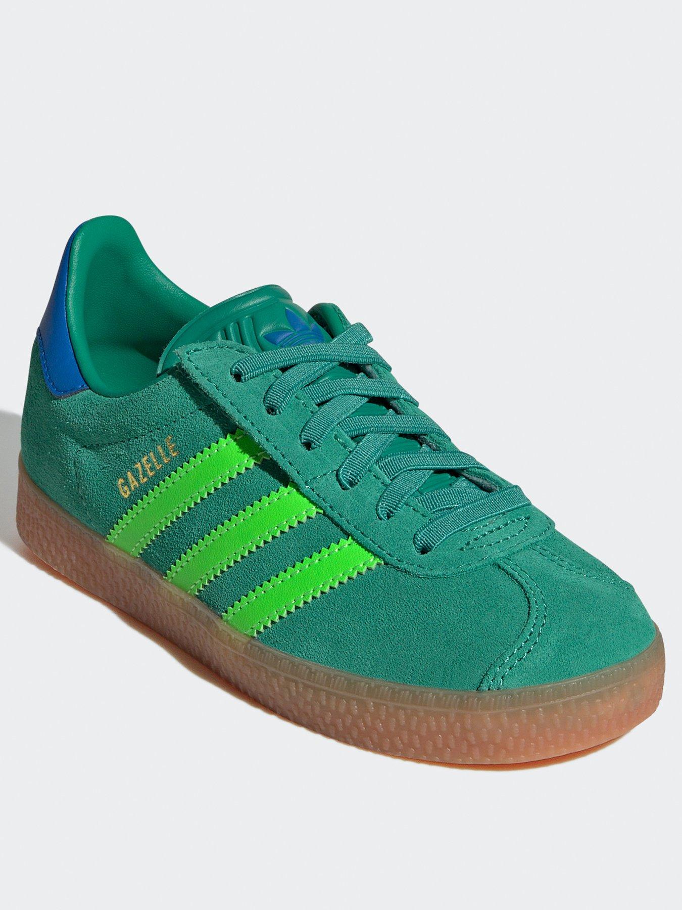 Image 2 of 8 of adidas Originals Kids Unisex Gazelle Comfort Closure Elastic Lace Shoes Kids - Green