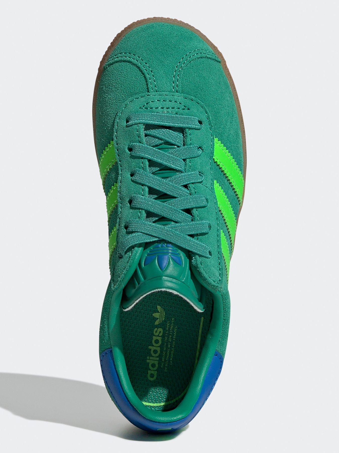 Image 4 of 8 of adidas Originals Kids Unisex Gazelle Comfort Closure Elastic Lace Shoes Kids - Green