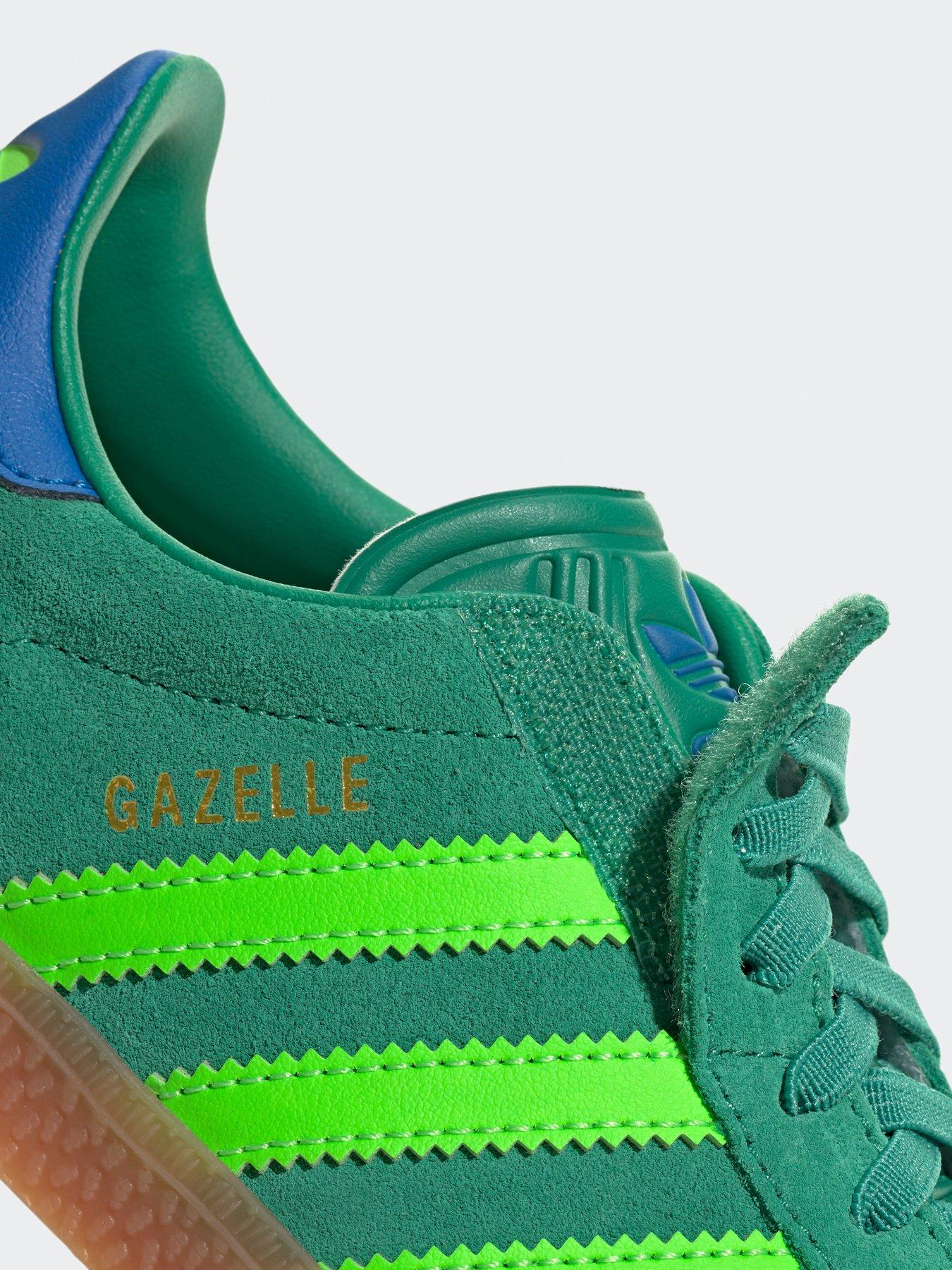 Image 7 of 8 of adidas Originals Kids Unisex Gazelle Comfort Closure Elastic Lace Shoes Kids - Green