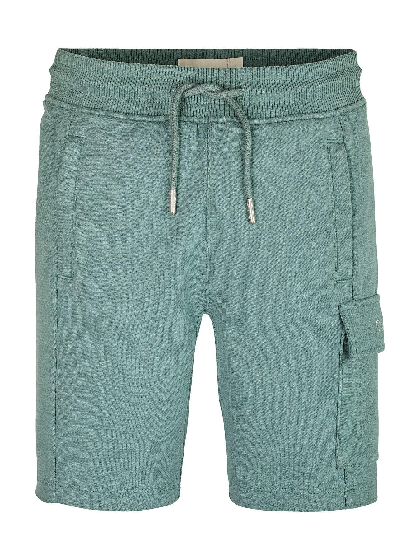calvin-klein-jeans-boys-peached-terry-cargo-short-greendetail