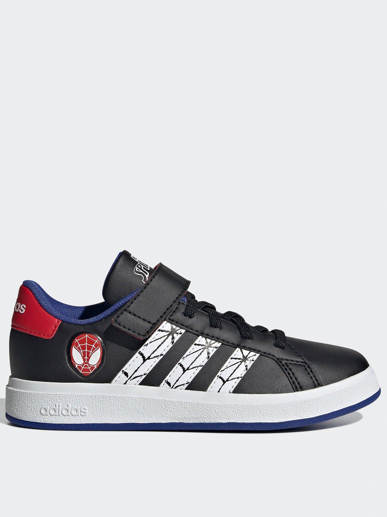 adidas-sportswear-kids-unisex-adidas-x-marvels-spider-man-grand-court-shoes-kids-black