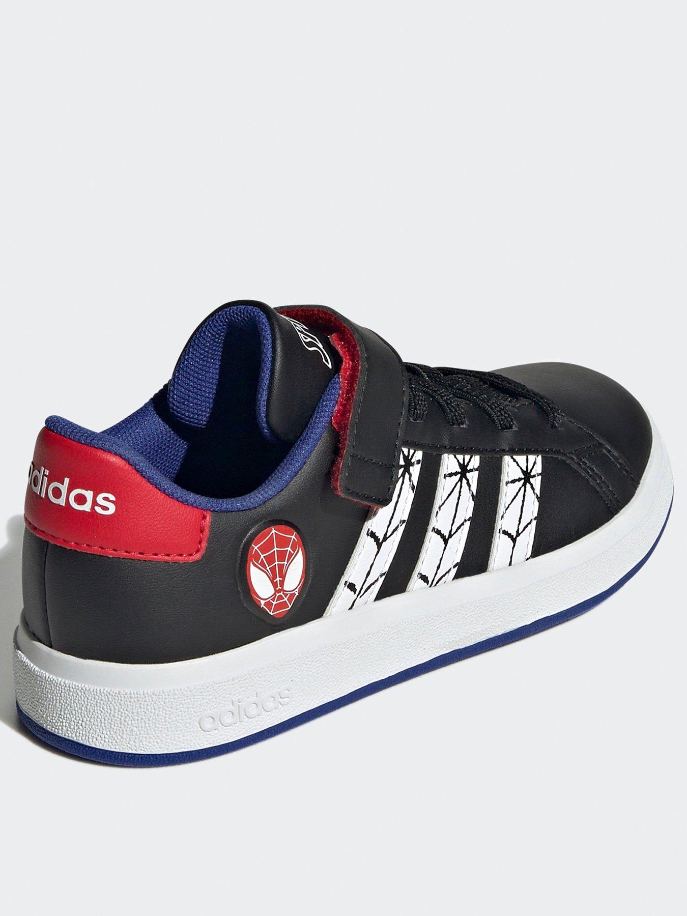 adidas-sportswear-kids-unisex-adidas-x-marvels-spider-man-grand-court-shoes-kids-blackback