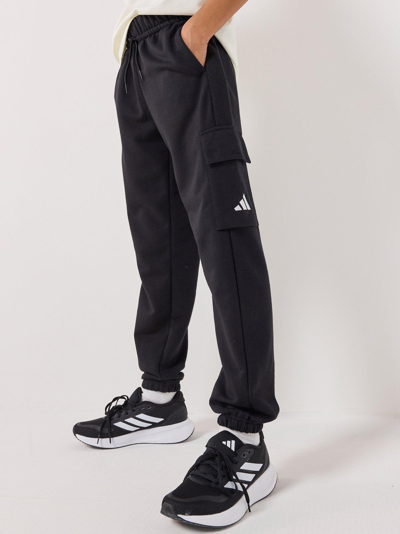 adidas-sportswear-junior-boys-essentials-cargo-joggers-black