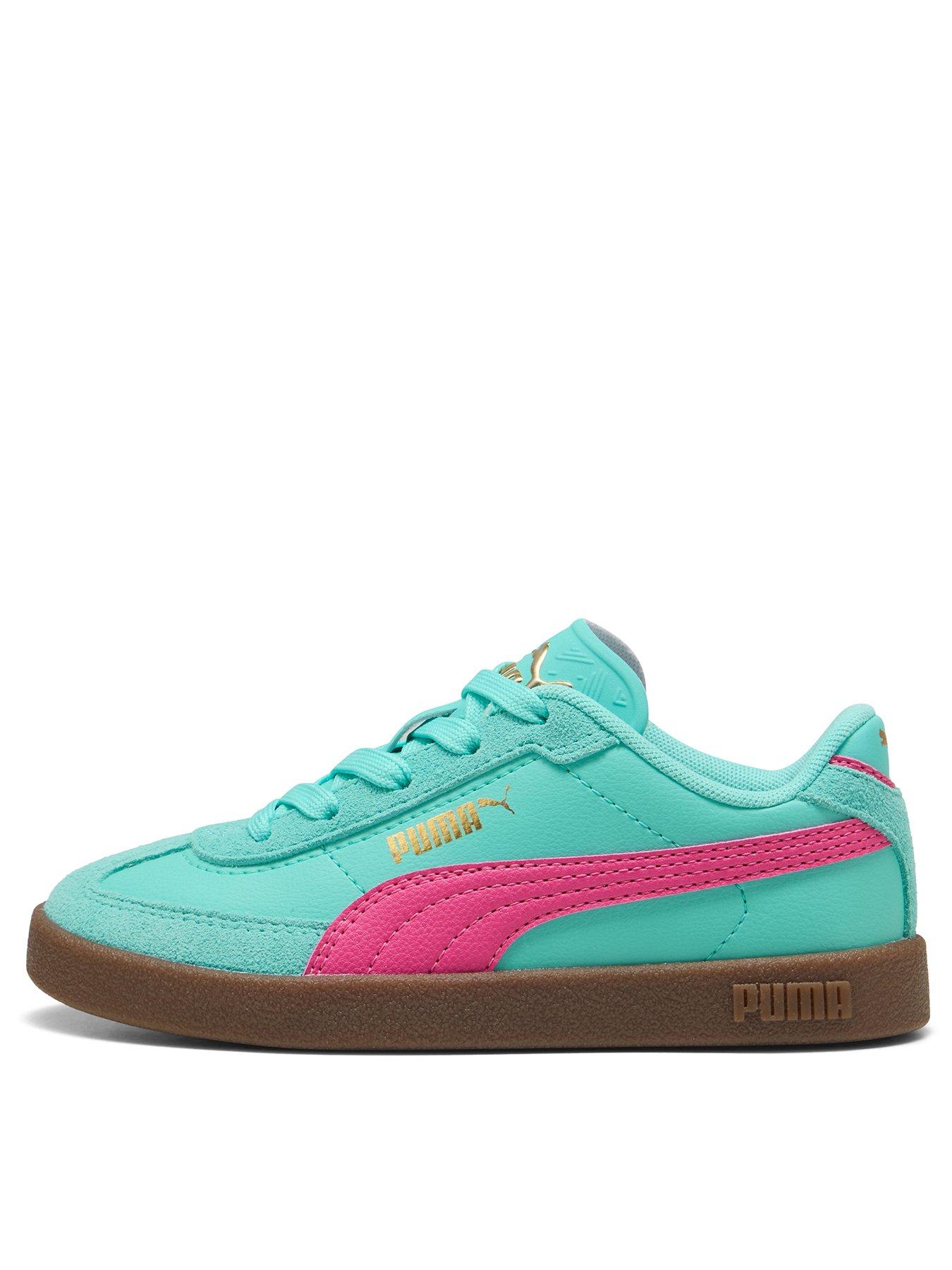 Image of Puma Kids Unisex Club II Era - Aqua/Pink - Blue