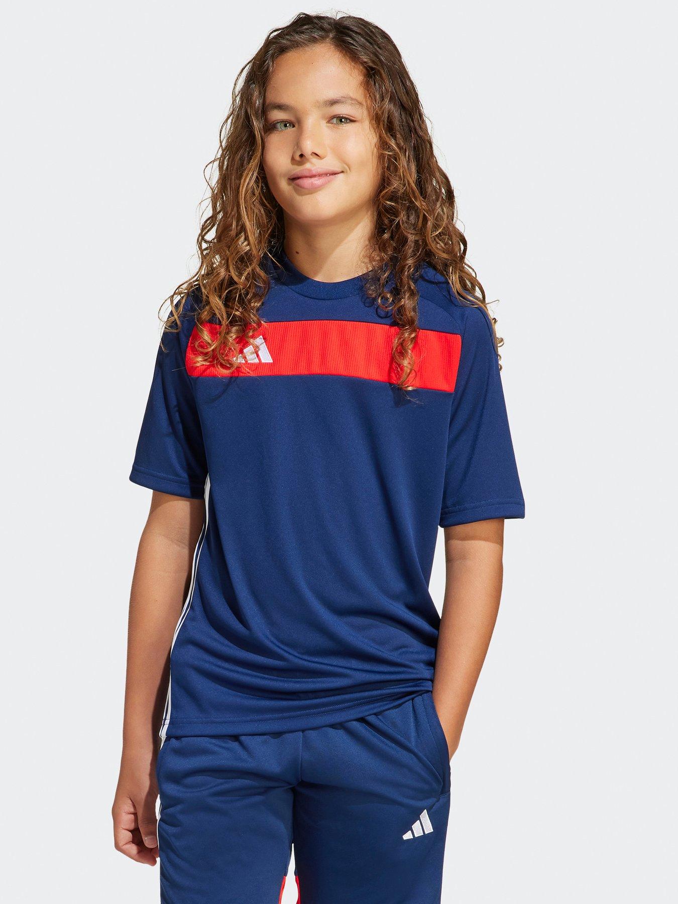 Image of adidas Youth Tiro Essentials Tee - Navy
