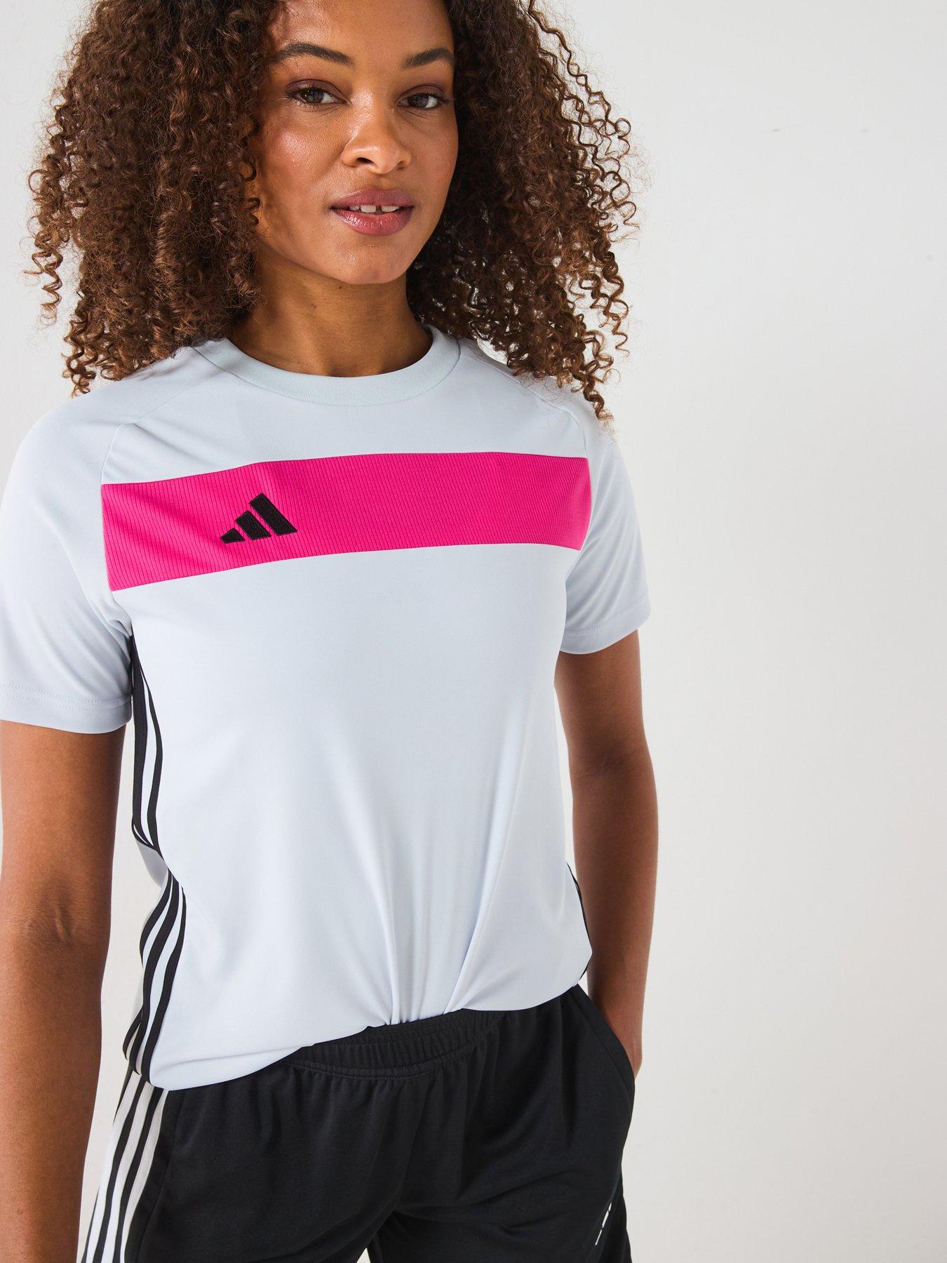 adidas-womens-tiro-essentials-tee-greypinkfront