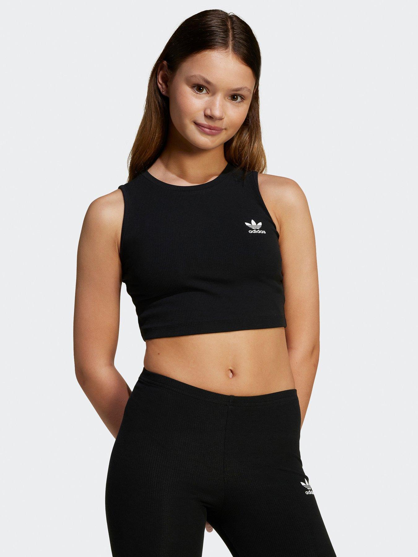 adidas-originals-junior-girls-ribbed-tank-top-black