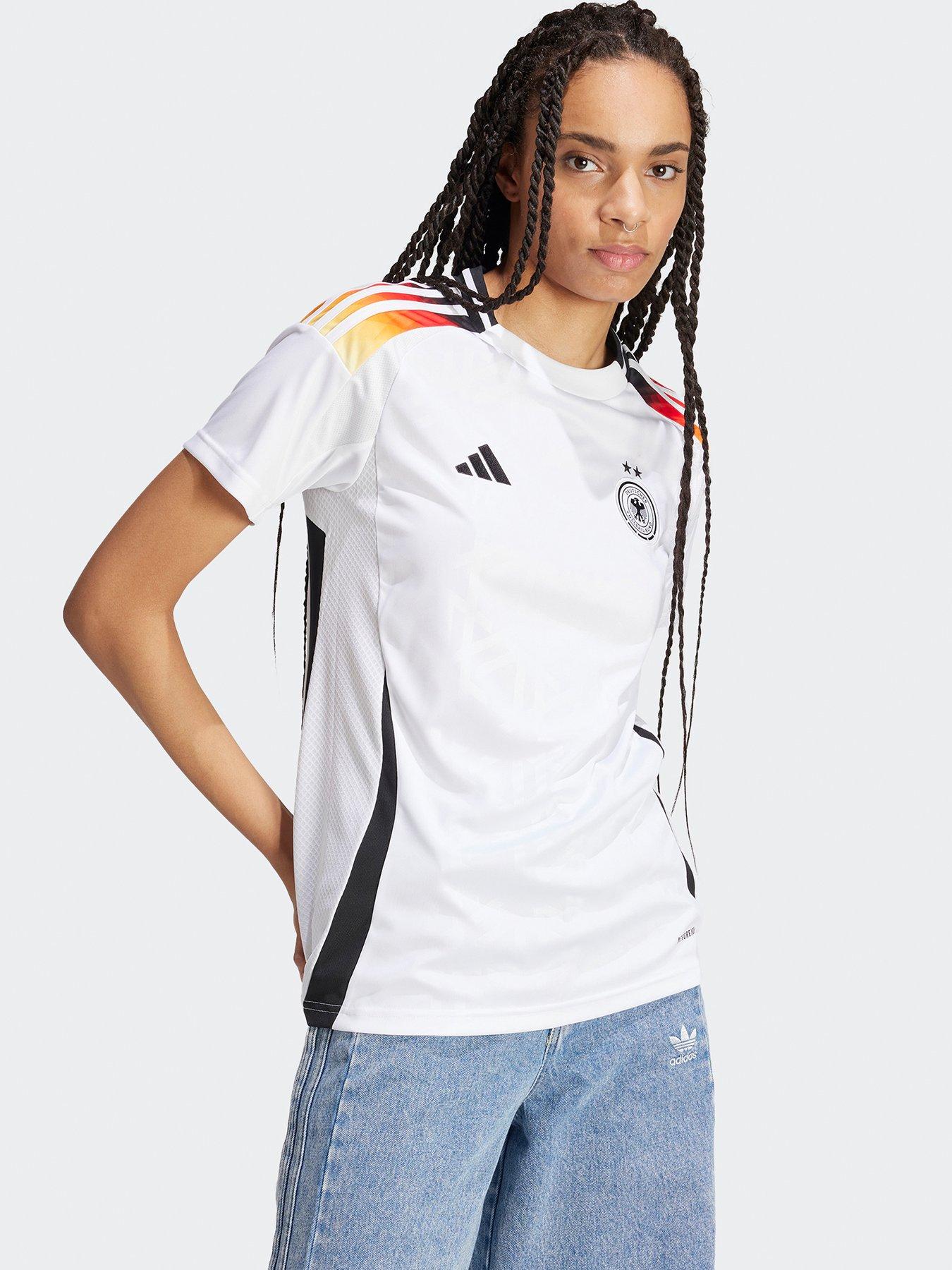 Image 1 of 5 of adidas Womens Germany 2025 Home Shirt - White