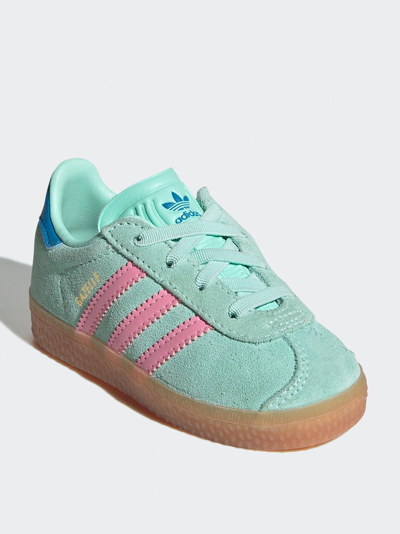 Image 2 of 6 of adidas Originals Infant Unisex Gazelle Comfort Closure Elastic Laces Shoes Kids - Green