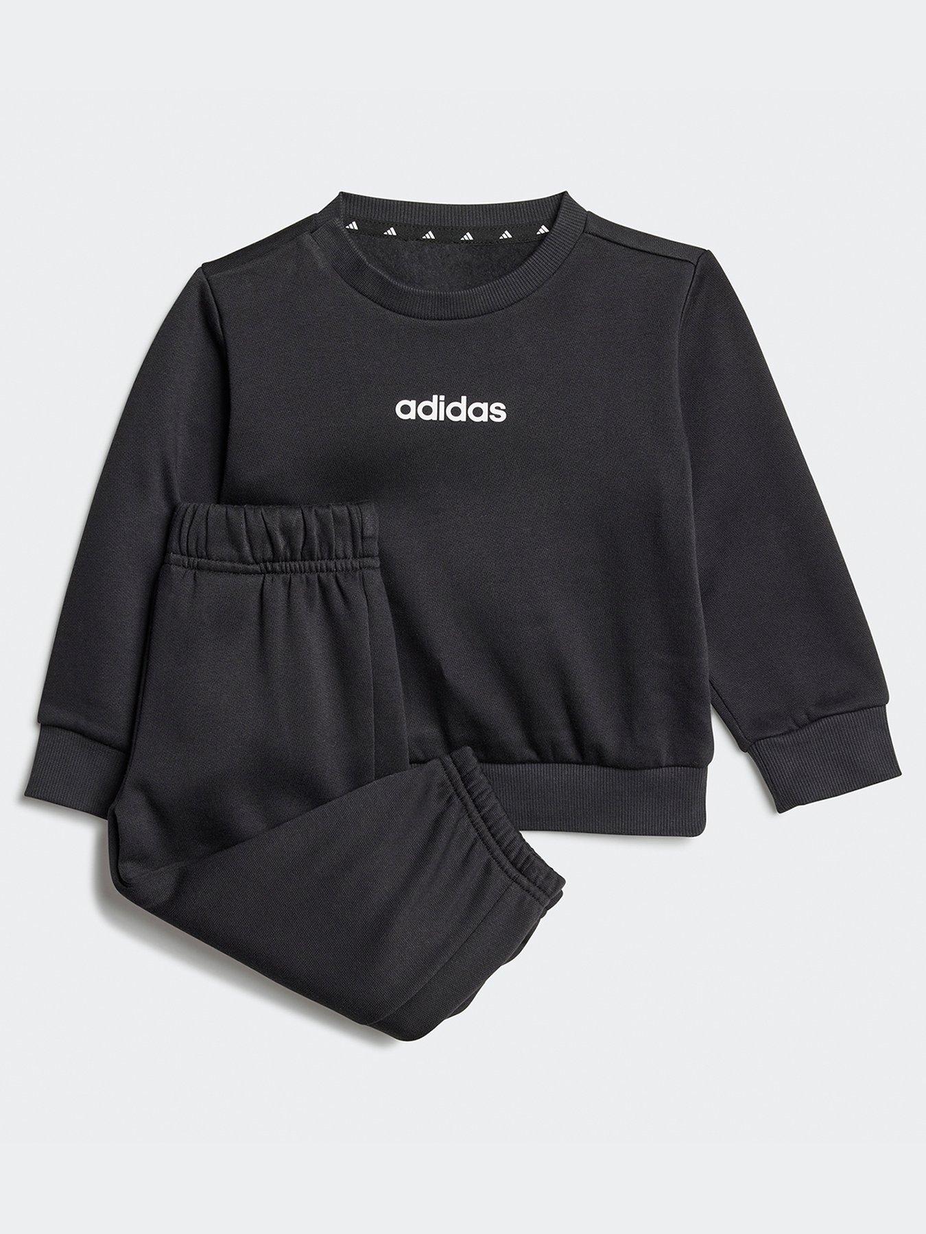 adidas Sportswear Infant Unisex Essentials Crew And Joggers Set Kids - Black