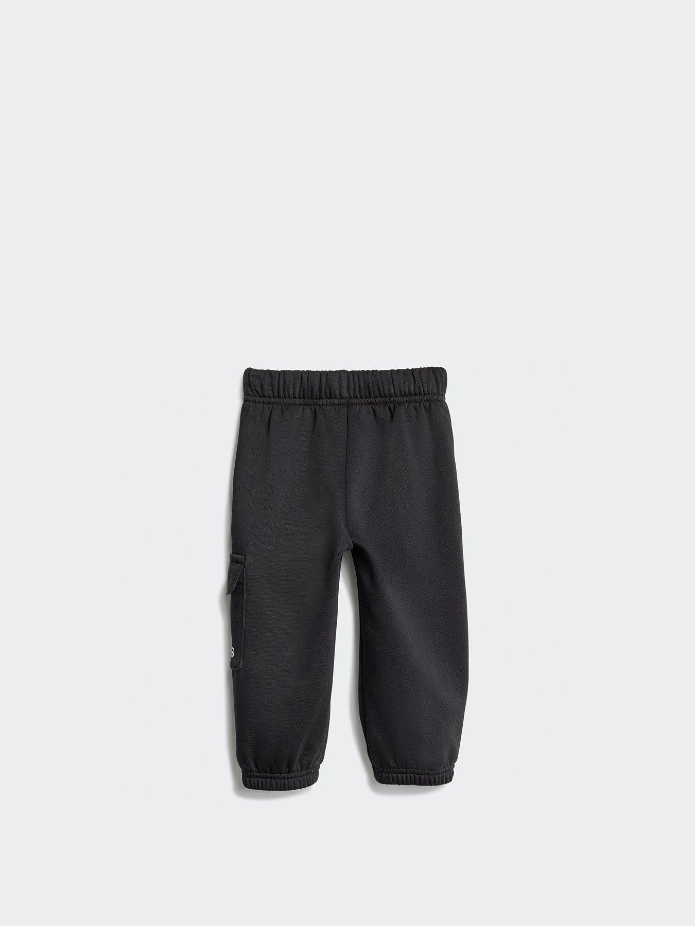 Image 3 of 5 of adidas Sportswear Infant Unisex Essentials Crew And Joggers Set Kids - Black