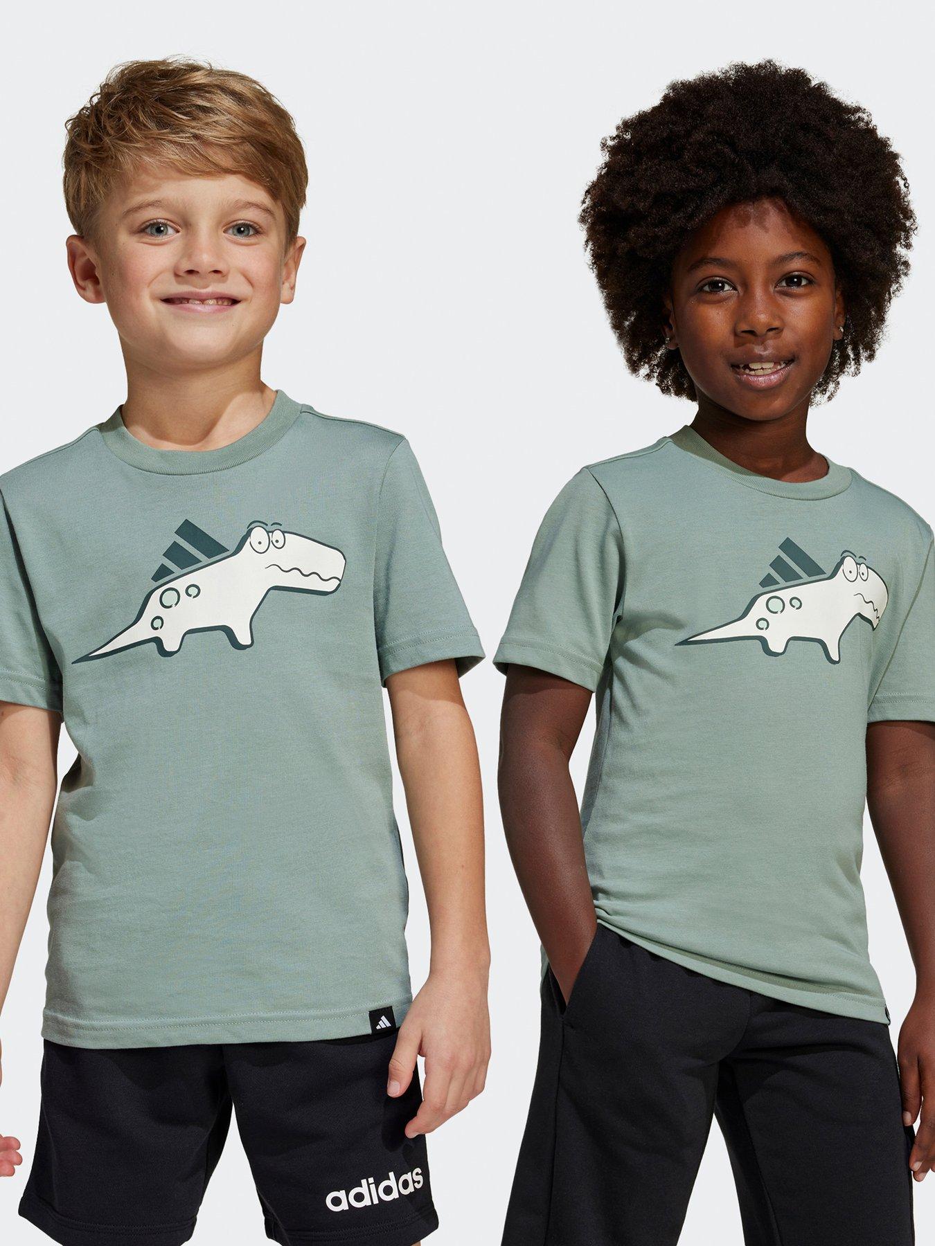 undefined Kids Unisex Adiraptor Graphic T-Shirt  - Green