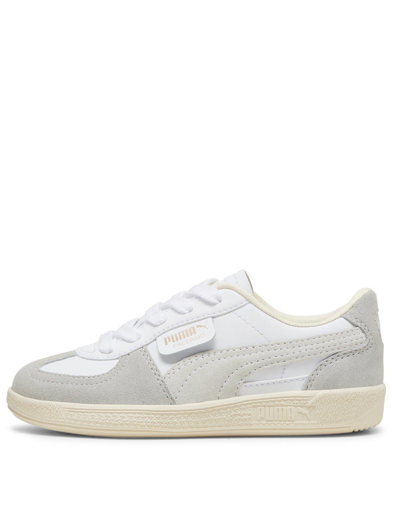 Image 1 of 6 of Puma Kids Unisex Palermo Leather - Silver/White