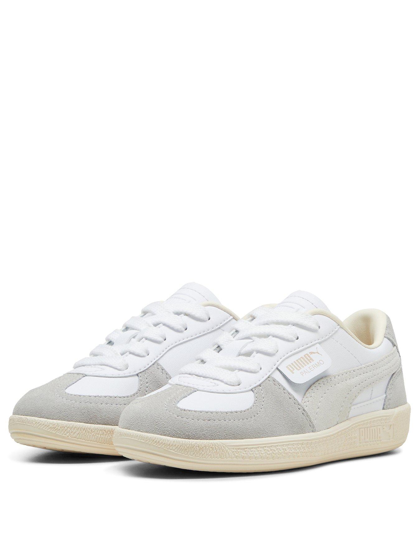 Image 2 of 6 of Puma Kids Unisex Palermo Leather - Silver/White