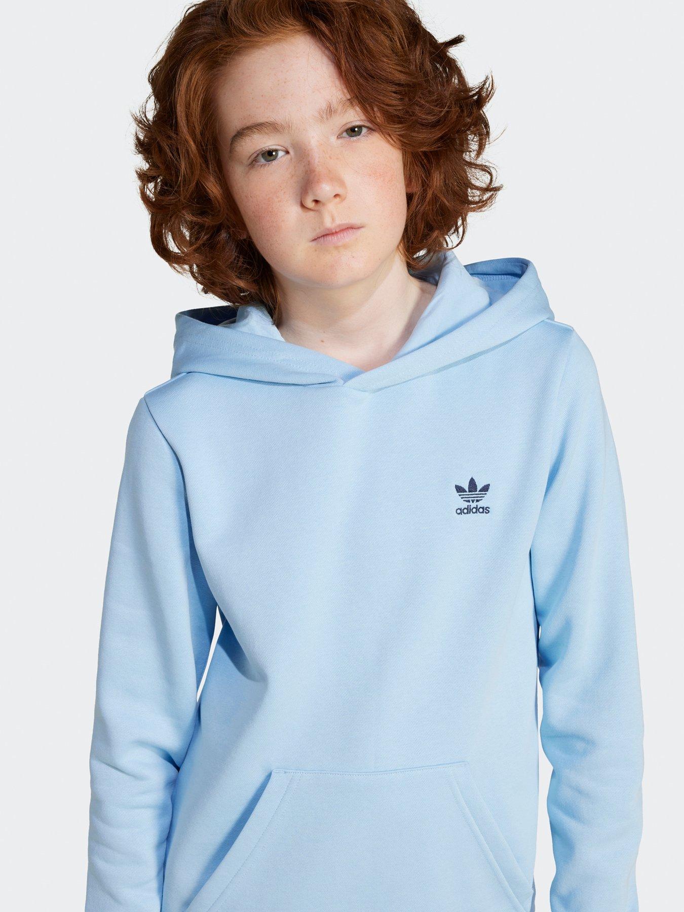 Image 4 of 5 of adidas Originals Junior Boys Hoodie  - Blue