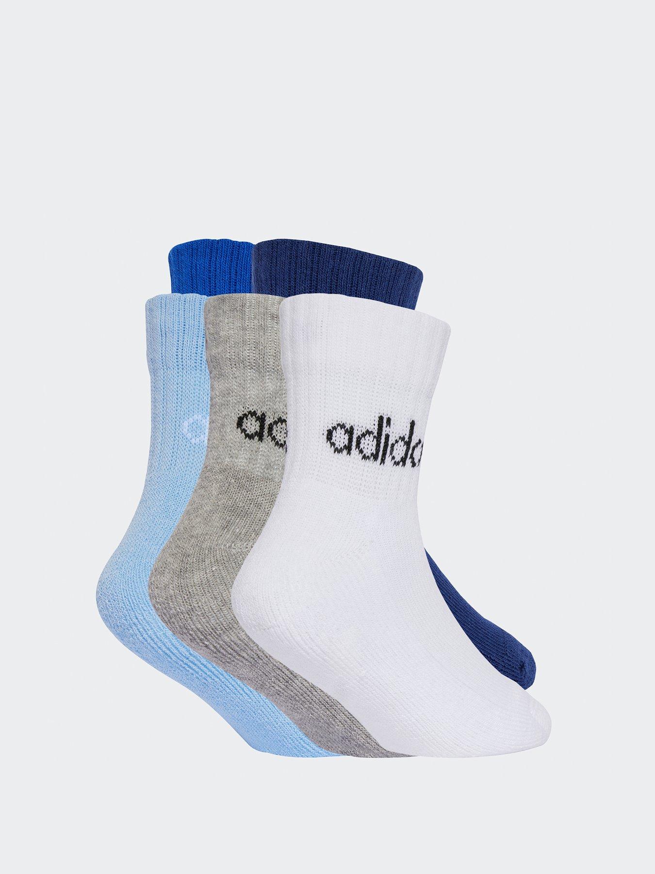 adidas-sportswear-kids-unisex-linear-ankle-socks-5-pairs-blueback
