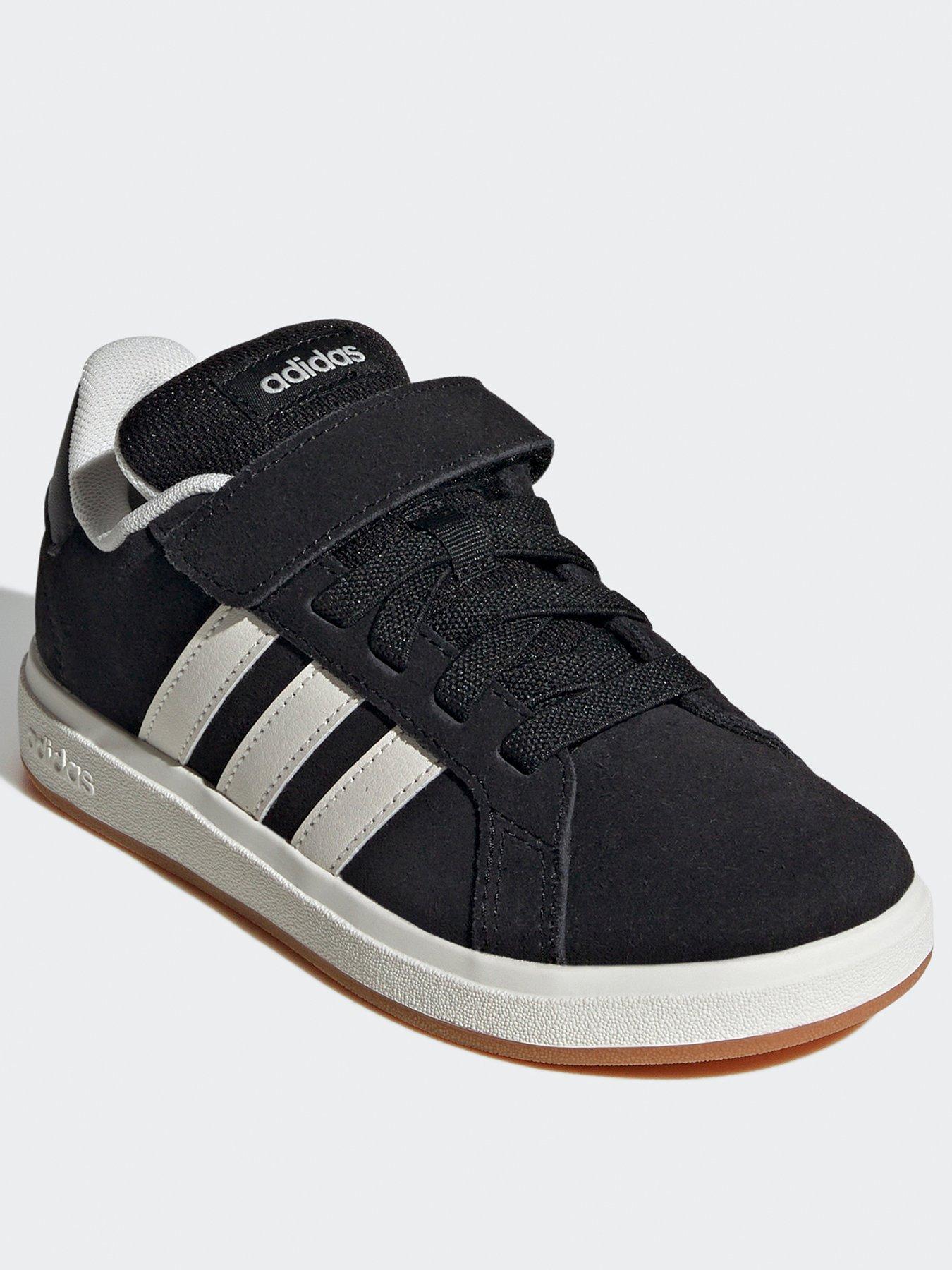 adidas-sportswear-kids-unisex-grand-court-00s-shoes-kids-blackstillFront