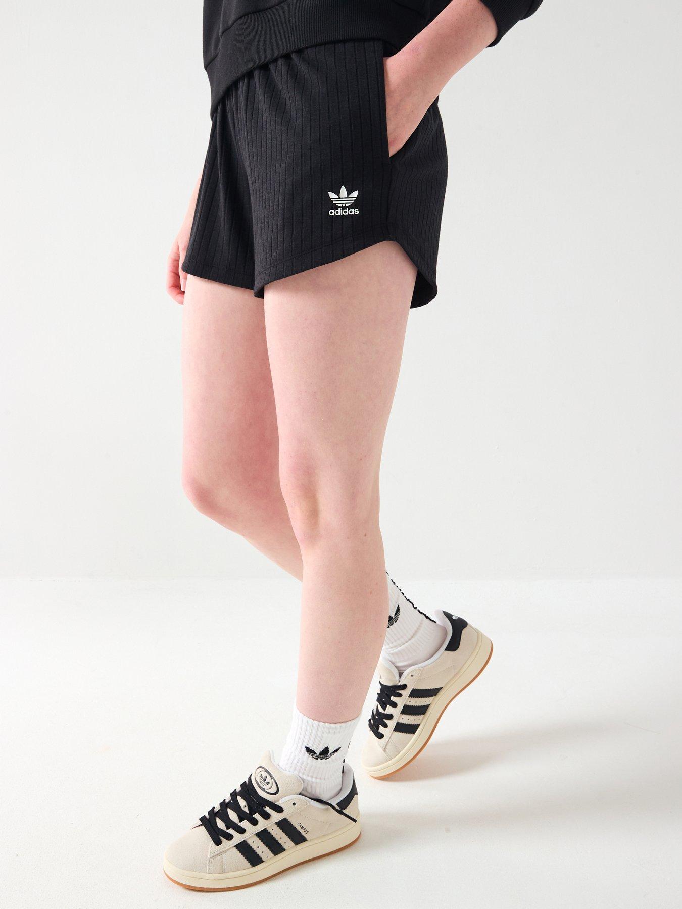 adidas Originals Junior Girls Ribbed Shorts - Black