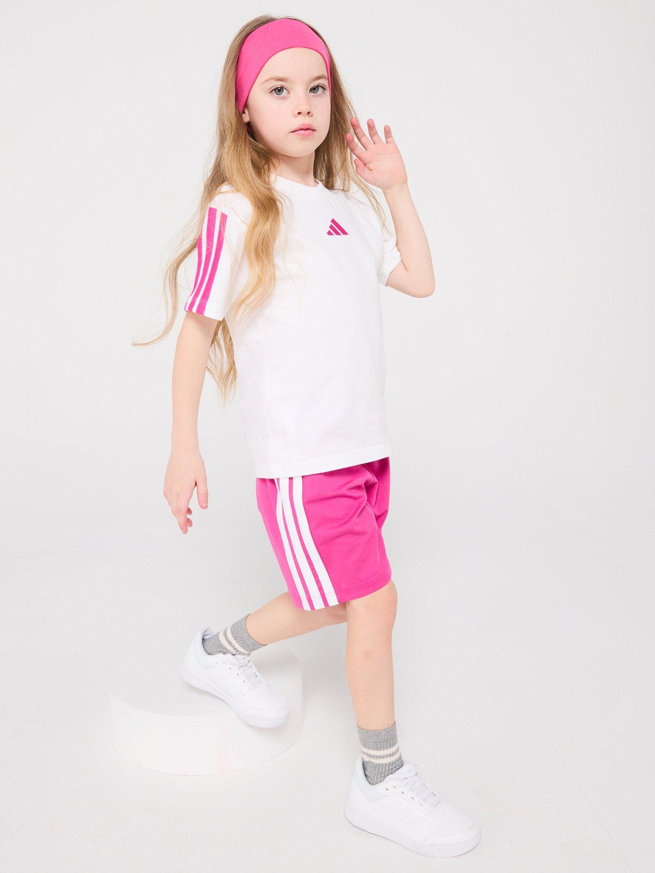 Image of adidas Sportswear Kids Unisex Essentials Tee Set  - White