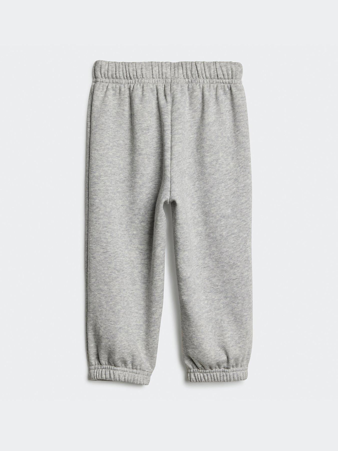 Image 3 of 5 of adidas Sportswear Infant Unisex Essentials Crew And Joggers Set - Grey