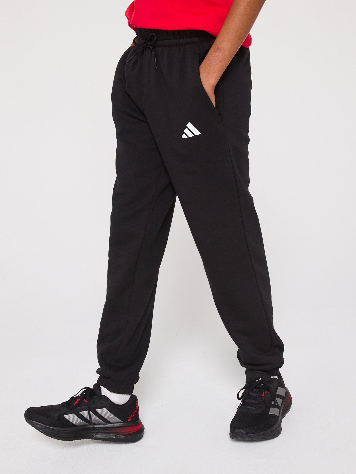 Image 1 of 5 of adidas Sportswear Junior Boys Essentials Joggers - Black