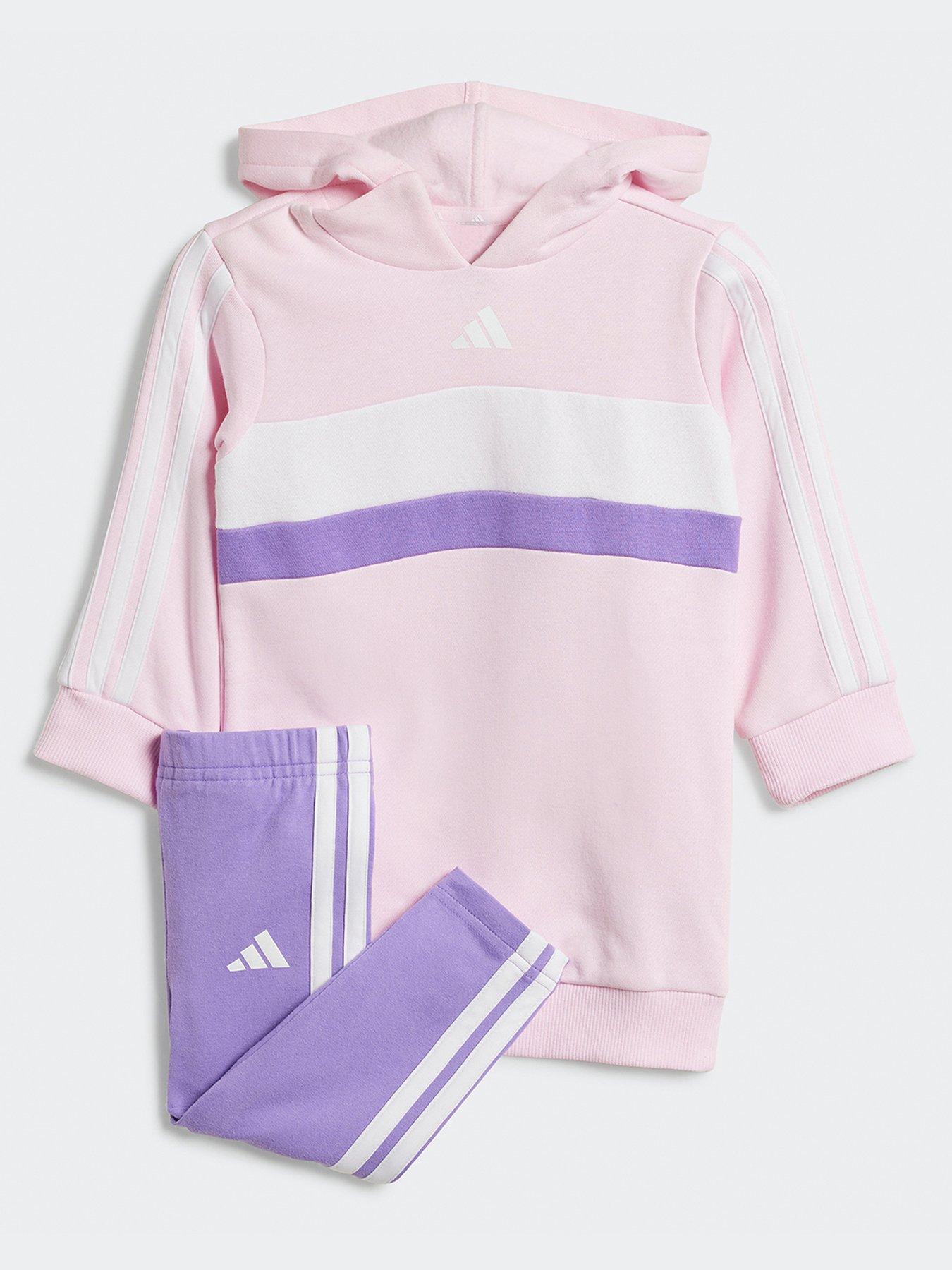 adidas-sportswear-unisex-girlsseasonal-essentials-tiberio-3-stripes-fleece-leggings-set-pink