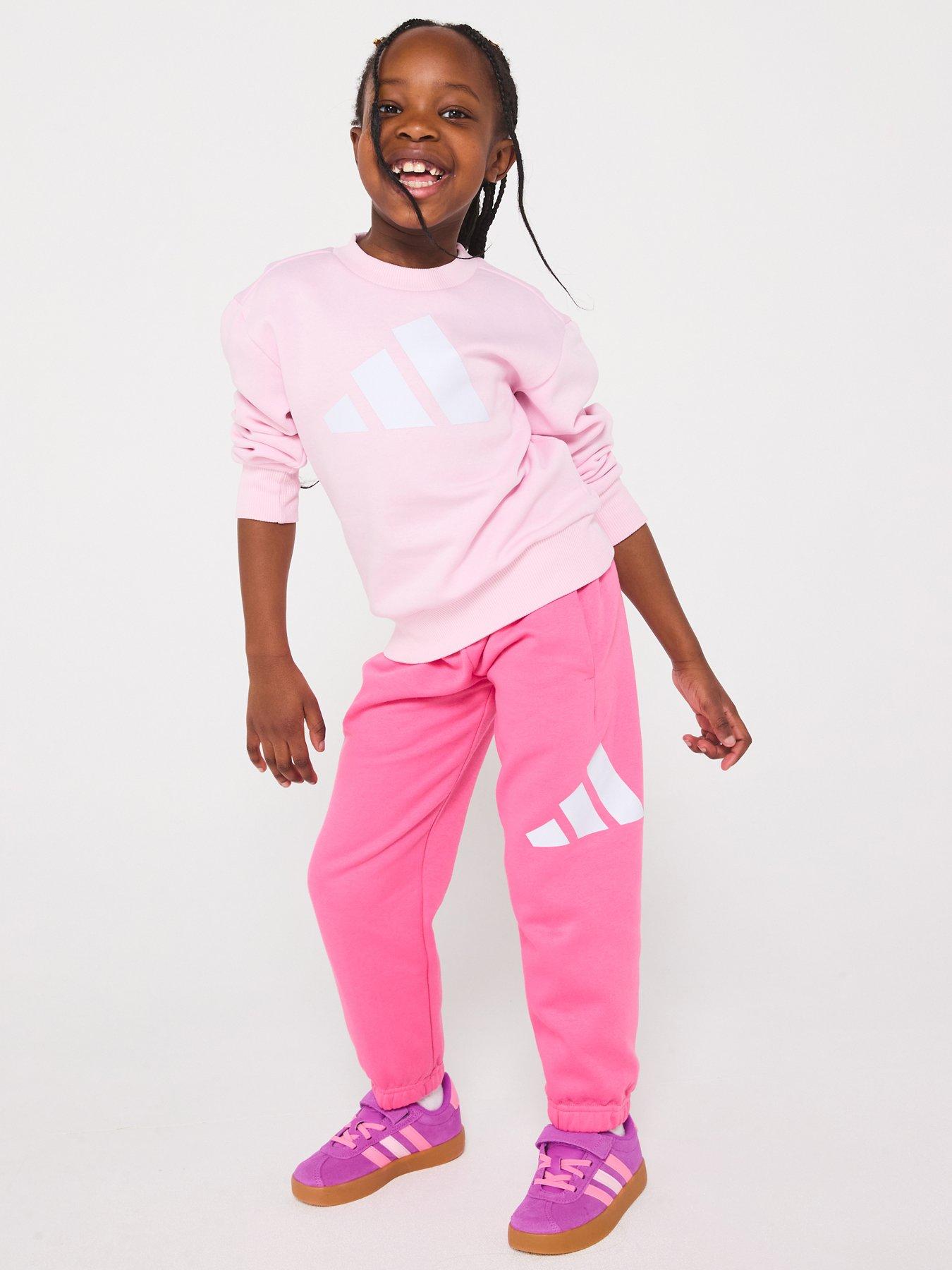 Image 1 of 6 of adidas Sportswear Kids Unisex Essentials Jogger Set - Pink