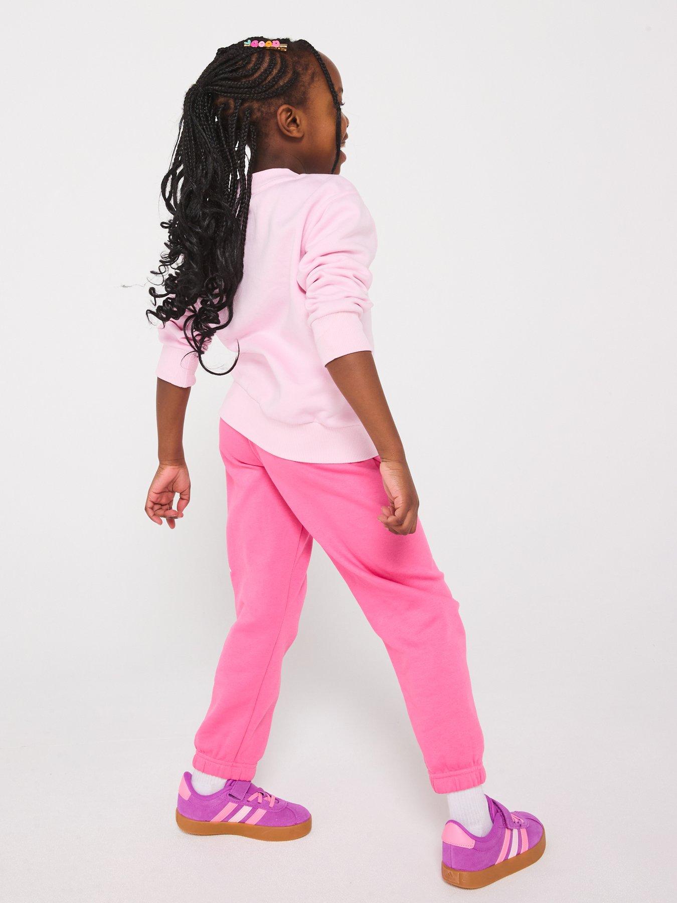 Image 2 of 6 of adidas Sportswear Kids Unisex Essentials Jogger Set - Pink