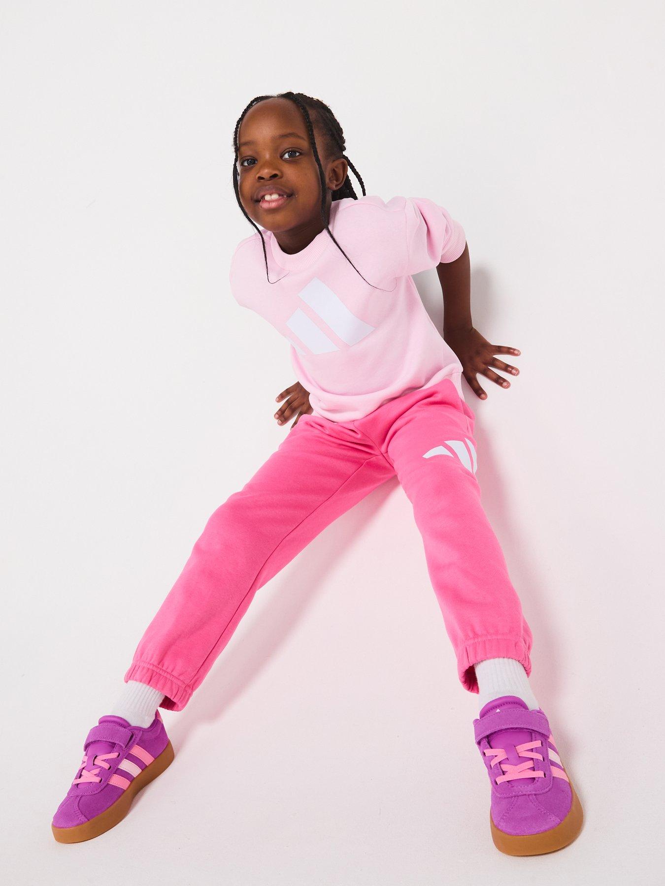 Image 3 of 6 of adidas Sportswear Kids Unisex Essentials Jogger Set - Pink