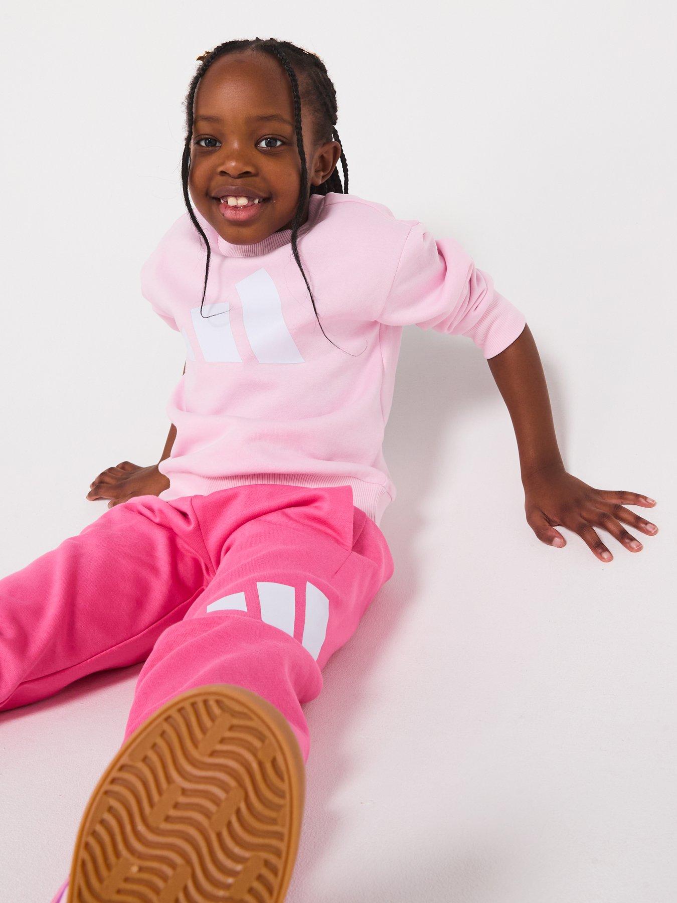 Image 4 of 6 of adidas Sportswear Kids Unisex Essentials Jogger Set - Pink